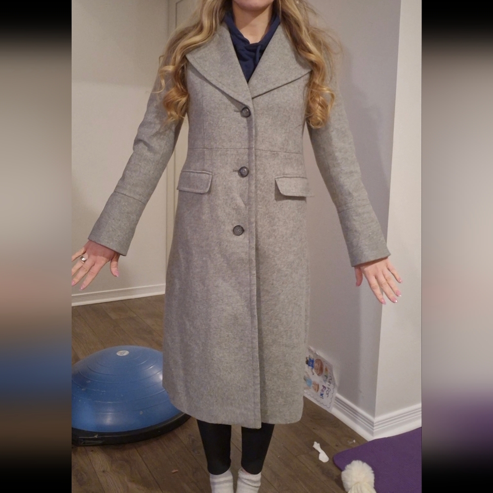 Stylish Gray Long Coat